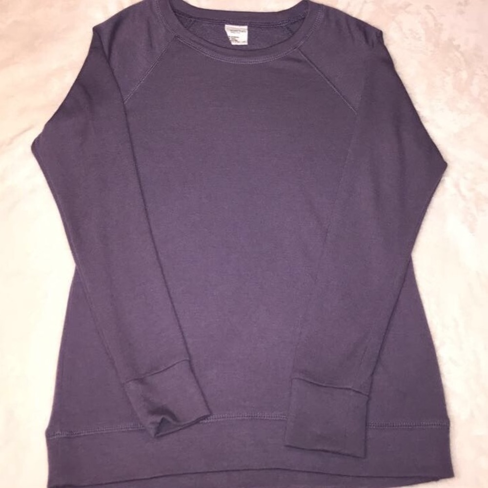 purple light weight crew neck